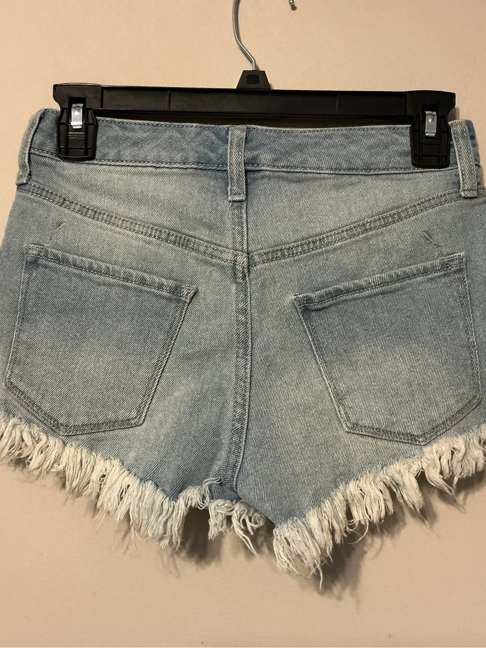 Mossimo Supply Co. Embroidered Frayed Denim Shorts